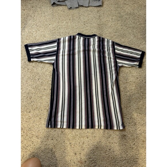 Vintage 90s Knights of the Round Table Striped Polo Shirt Mens Size Large - Picture 6 of 6